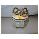Fitz & Floyd Trinket Box = 5&1/4" x 4"
