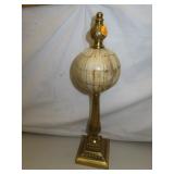 Vintage Brass & Carved Bone Decorative Piece =