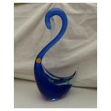Large (14&3/4") Vintage Glass Swan (Murano?)