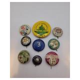 Vintage Pinbacks (as shown)