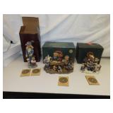 3 Large Boyds Bears (8&1/2" - 7&1/2" & 5&1/2")