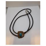 Silver & Turquoise Bolo Tie