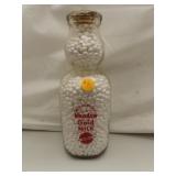 Antique Meadow Gold Milk "Square" Quart Cream Top