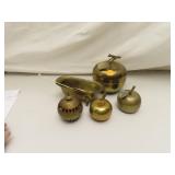 Vintage Brass Incense Burner - Apple - Bell -