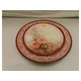 Vintage Hand Painted Tray = West Germany = 10&5/8"
