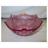 Vintage Bowl with Purple Hue 9" x 3&3/4"