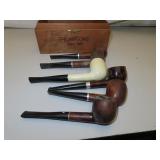 6 Vintage Tobacco Pipes