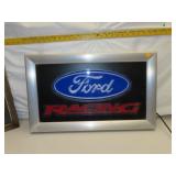 NO SHIPPING - Ford Racing Non Working Lighted Sign