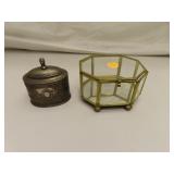 2 Vintage Trinket Boxes - Largest = 4&1/2" long