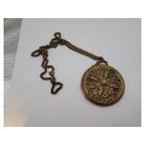 Antique Vintage Locket Necklace with Old Photo