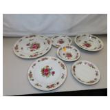 Vintage Porcelain Aladdin Dresdenia = 6 Plates -