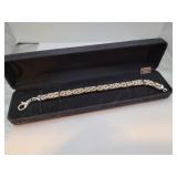 Byzantine Bracelet 925 Sterling Silver 8" Milor