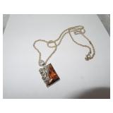 Ornate Necklace - Pendant Signed BEST
