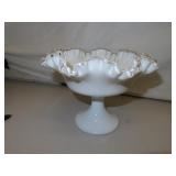 Vintage Fenton Silvercrest Compote 8" x 6&1/8"