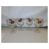 4 Schlitz Beer Mugs 6&1/4"