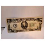 Series 1934 $20.00 Federal Reserve Note