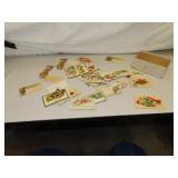 70 Piece Antique Diecut Calling Cards - Tags &