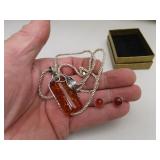 Ornate Pendant on NICE Thick 925 Silver Chain &