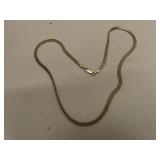 NICE 925 Silver Italy Chain Necklace 17&3/4"