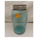 Vintage Ball Mason Blue Quart Jar