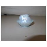 Vintage Boyds Carnival Glass Rabbit on Nest =