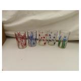 5 Vintage Swanky Swigs (4=3&1/2" and 1=4")