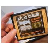 Antique Advertising Atlas Cement Abie Nebraska =