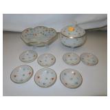 9 Piece Set Vintage Jam Bowl - Sauce Bowl &