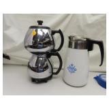 2 Vintage Coffee Pots = Sunbeam Coffee Master