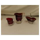 3 Piece Advertising (Red to Clear)