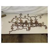 10 Antique Cast Iron Fence Toppers 12&3/4"x7&1/4"