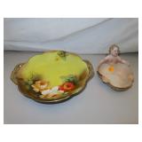 Antique Noritake Key Hole Bowl - 9" x 1&3/4" and