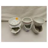 3 Antique Shaving Mugs (tallest = 4&1/4")