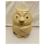 Vintage Owl Cookie Jar 10&1/4"