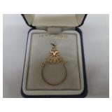 14K Gold Necklace Pendant for Charms