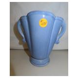 Mid-Century Modern Red Wing Vase = 6&1/4" x 6" x