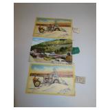 3 Vintage Salt Lake City Postcards (2 with Sample