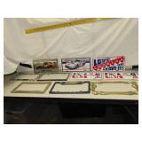 License Plate Frames & License Plates (4 plates