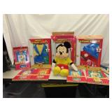 Vintage Talking Mickey Mouse with 6 Tapes & 3
