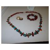 Lee Sands Turquoise & Amber Necklace - Bracelet -
