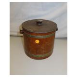 Vintage Wood Sewing Basket 7&1/2" x 8&1/2"