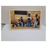 Vintage 1950 Black Americana Post Card