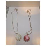2 Necklaces (as shown) Unsigned