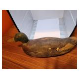 Antique Wood Mallard Duck Decoy = 16&1/2" from