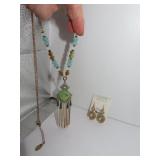 Vintage Necklace & Earrings Set = Francesca