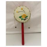 Vintage Drum Noise Maker 8&1/2" x 3&1/4"