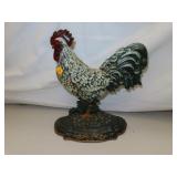 Cast Iron Rooster Door Stop 11" x 11" x 3"