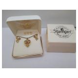 Balck Hills Gold Heart Necklace with Pierced