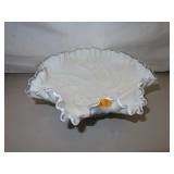 Vintage Fenton Silver Crest Bowl 11" x 4"
