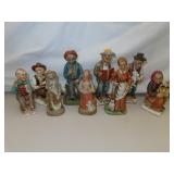 9 Porcelain Figurines - Different Makers